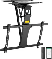 MyWall TV-Deckenhalterung HL47M für Fernseher 32-75" / 81-190cm Funk- und App-Fernbedienung Schwarz