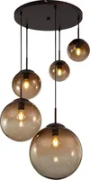 Globo Lighting Stehleuchte Metall schwarz matt, 4x E14