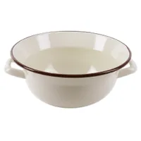 ORION Emaille-Schüssel retro vintage in BEIGE 26 cm