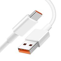 Original 5A QuickCharge Typ-C Ladekabel für Xiaomi POCO F3  in weiß ca. 1m white USB-C Type-C Fast Charging Datenkabel Charge Cable +gratis Emiro® Reinigungspad