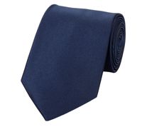 Schlips Krawatte Krawatten Binder 3cm blau uni Fabio Farini 