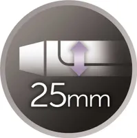 Remington Lockenstab [25mm] Pro Soft Curl Digital (4-facher Schutz, antistatische Keramik-Turmalin-Beschichtung) -LCD-Display 130-220°C, mit Klemme, weiche mittelgroße & natürliche Locken, CI6525