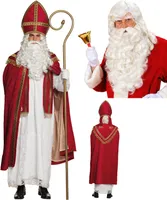 St Nikolaus Kostüm von Boland mit Perücke + Bart Gr. L/XL