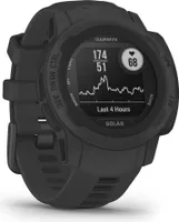 Smartwatch GARMIN Instinct 2 Solar ciemnoszary 0,79" czarny grafitowy