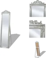 vidaXL Standspiegel im Barock-Stil 160x40 cm Silbern -  Spiegel
