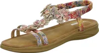 living UPDATED Damen-Sandalette Mehrfarbig, Farbe:rot, EU Größe:38