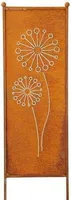Edelrost Sichtschutz Pusteblume 165 x 52  cm Gartenstele Rostwand Rost Wand Stele Deko