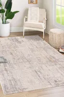 Conceptum Hypnose, Motto 4481, Teppich, Grau, 70 % POLYPROPYLEN / 30 % POLYESTER, 100 x 200 cm