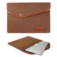Urcover® Universal 15 Zoll Laptoptasche in Moskau Braun Design [ Filz mit Knopfverschluss ] Notebook Hülle Tablet-tasche Sleeve