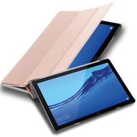 Cadorabo pouzdro na tablet Huawei MediaPad T5 10 (10,1' palců) v barvě PASTELL ROSÉ GOLD Ultra tenké ochranné pouzdro ve stylu knihy BEZ funkce automatického buzení a stojánku z umělé kůže