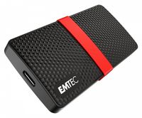 EMTEC X200 - 256 GB - USB Type-C - 3.2 Gen 1 (3.1 Gen 1) - 450 MB/s - Schwarz - Rot