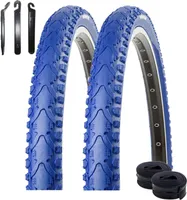 2 x Kenda K-935 Fahrradreifen Fahrradmantel Blau 40-622 (28 x 1,5) + 2 x Schläuche DV inkl. Reifenheber