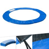 AREBOS Trampolin Randabdeckung Federschutz, 366 cm, aus PVC und PE, Reißfest, 100% UV-beständig, Blau