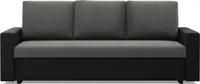Sofa 3-osobowa z funkcją spania, ciemnoszara + czarna