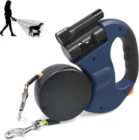 Führleine Hundeleine Doppelleine für 2 Hunde, Flexible Einziehbare Hundeleine