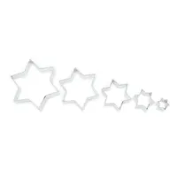 ausgeschnittene Bonbons STARS Set 5tlg.