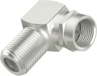 Sat-Adapter, F-Stecker - F-Kupplung, 90°