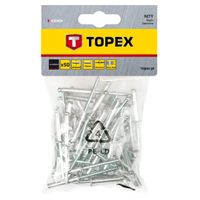 TOPEX nieten 4,0x16mm 50-teilige verpackung, aluminium