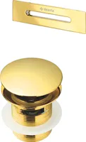 Accessoires-Set, für Badewanne - Stöpsel und Überlauf gold