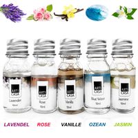 5 x 10ml Duftöl Set Ätherisches Öl Raumduft für Duftlampe Diffuser als Aroma Therapieöl Duftnoten: Lavendel - Ocean - Jasmin - Rose - Vanille