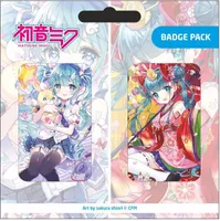 Hatsune Miku Ansteck-Buttons Doppelpack Set B