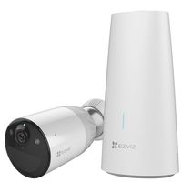 EZVIZ BC1-B1 - Videoüberwachungssystem mit einer batteriebetriebenen FULL HD WLAN Überwachungskamera mit Nachtsicht in Farbe, Zwei-Wege-Sprechfunktion, aktive Verteidigung