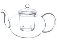Melina Teeset Teekanne 1,3l mit 6 x Gläser 200ml Teeservice 7-teilig aus Glas 