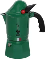 Bialetti Moka Break Alpina, Freistehend, Grün, Herdplatte, Gemahlener Kaffee, Kaffee, Manuell