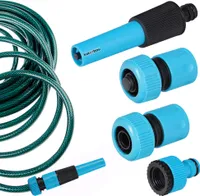 KOTARBAU® Gartenschlauch Anschluss Set 4-teilig 3/4" PVC regulierbare Gartenspritze Schnellkupplung Hahnverbinder Wasserstop Anschlüsse für Gartenschlauch Schlauchverbinder Gartenschlauch 3/4 Zoll