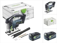 Festool CARVEX PSBC 420-Basic akumulatorowa wyrzynarka wahadłowa 18 V 120 mm bezszczotkowa + 1x akumulator 5,0 Ah + Systainer - bez ładowarki