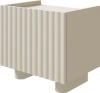 Selsey Fiorra - Nachttisch, Greige, 48 cm