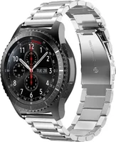 Armband 22mm für Samsung Galaxy Gear S3 / Gear 2/ Huawei Watch GT für Watch 2 Pro Ticwatch Pro Pepple Time in Silber