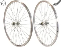 REDONDO 28 Zoll Laufrad Set Hinterrad Vorderrad 28" V-Profil Felge Silber