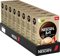 NESCAFÉ 3in1 Creamy Latte Getränkepulver-Sticks, löslicher Bohnenkaffee (8er Pack (8 x 10 x 150g))