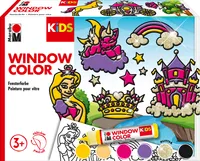 Súprava farieb na okná Marabu KiDS "Princezná" 6 x 25 ml