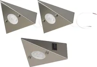 3er Set LED-Unterbauleuchte 4,8 Watt LED Modul 3000K warmweiß