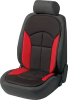 WALSER Auto-Sitzaufleger Novara, Auto-Sitzauflage, Sitzschoner-PKW universal, Autositzschoner, Auto-Schutzunterlage, Sitzschoner-LKW schwarz/rot