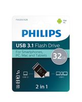 Philips 2 in 1 OTG          32GB USB 3.1 + USB C Midnight Black