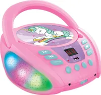 Lexibook Svietiaci Bluetooth CD prehrávač Jednorožec