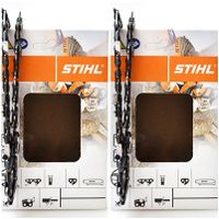 STIHL 2x 36210000060 Hochleistungs Sägekette Rapid Super (RS) Vollmeißel 3/8' 1,6mm 40cm