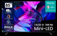 Televizor Hisense 85" U7KQ, 4K Ultra HD 3840x2160, ULED, FALD, Quantum Dot, 144 Hz, IPS, HDR 10+, HLG, Dolby Vision IQ, Dolby Atmos, Smart TV, WiFi 5 GHz, WiFi Direct, BT, Anyview Cast, 4xHDMI, 2xUSB, LAN, CI+, DVB-T2/C/S2, černý
