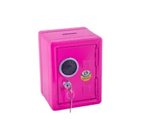 JOLLY "Tresor" Spardose aus Metall - in Tresor-Optik in Pink - mit Zahlen- u. Schlüsselschloss - 9920-0004