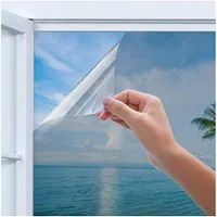 GARDINIA Statische UV-Fensterfolie spiegelnd silber