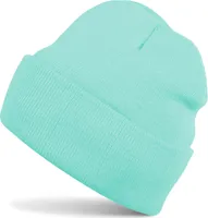 styleBREAKER Uni Beanie Strickmütze Einfarbig, Feinstrick Mütze doppelt gestrickt, warme Winter Strickbeanie 04024029