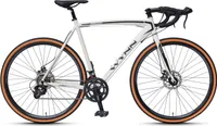 WYNN Gravelbike Gravel 28 Zoll GRL1.0 weiß Rahmenhöhe 54 cm Damen Herren 14 Gänge mech. Scheibenbremse