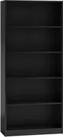 CDF Bücherregal R80 | Farbe: schwarz | Breite: 80 Zentimeter | Für Wohnzimmer, Büro und Arbeitszimmer | Regal für Bücher und Spielzeug