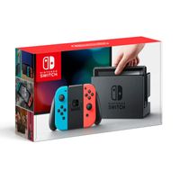 Nintendo Switch Konsole Gamepad, Farbe: Neon-Rot/Neon-Blau