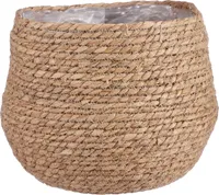 Mica Decorations Jorck Pflanzenkorb - H24 x Ø26 cm - Seegras - Hellbraun