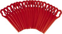 INF 20 kusov plastových náhradných nožov pre akumulátorové kosačky GARDENA Red GARDENA BG-CT 18 Li/RG-CT 18/1 Li/GE-CT 18 Li.