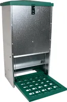 Feedomatic Futterautomat mit Trittklappe 20 kg Futtertrog für Hühner Puten Geflügel
